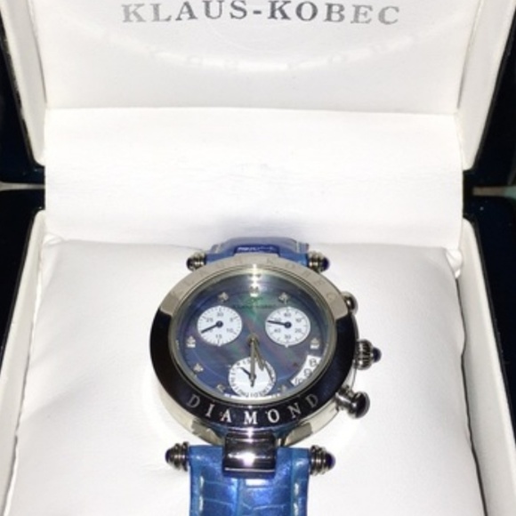 Mens/Womens Klaus Kobec diamond chronograph watch - Picture 3 of 6